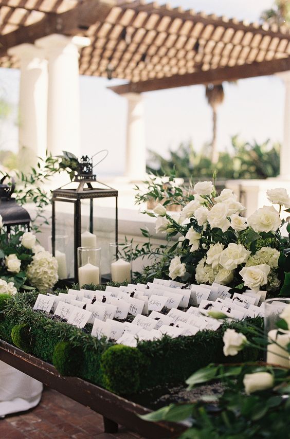 White roses and white candles. Does it get prettier than this? 