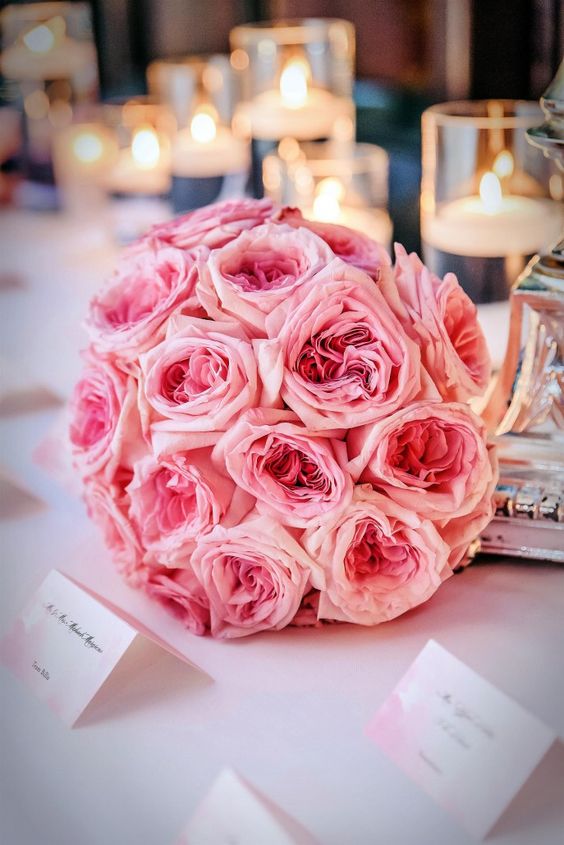 15 gorgeous bouquets with pink roses