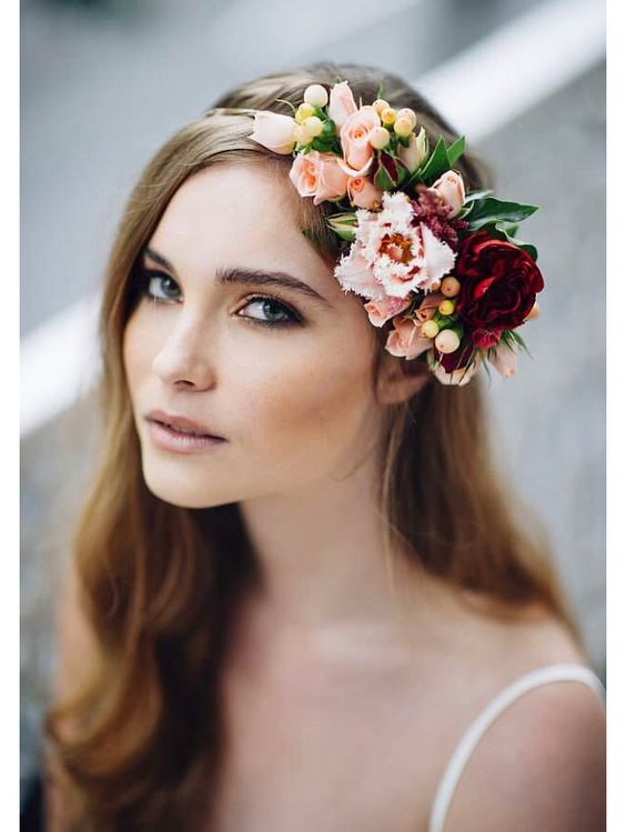 30 Mesmerizing Wedding Hairstyles With Flowers Parfum Flower Company